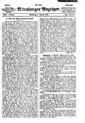 Nürnberger Anzeiger Samstag 14. September 1867