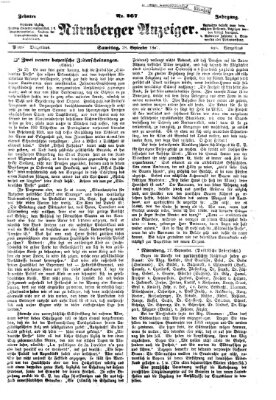 Nürnberger Anzeiger Samstag 28. September 1867