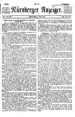 Nürnberger Anzeiger Donnerstag 2. Januar 1868