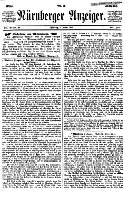 Nürnberger Anzeiger Freitag 3. Januar 1868