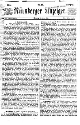 Nürnberger Anzeiger Montag 20. Januar 1868