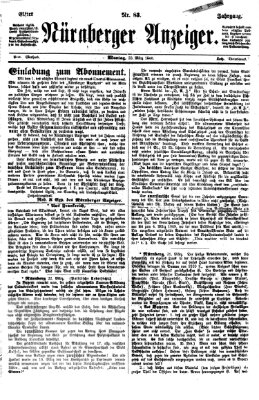 Nürnberger Anzeiger Montag 23. März 1868