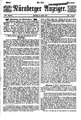 Nürnberger Anzeiger Donnerstag 27. August 1868