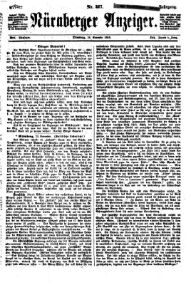 Nürnberger Anzeiger Dienstag 24. November 1868