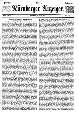 Nürnberger Anzeiger Samstag 20. Februar 1869