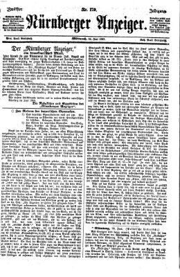 Nürnberger Anzeiger Mittwoch 30. Juni 1869