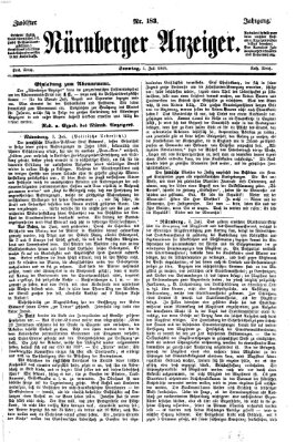 Nürnberger Anzeiger Sonntag 4. Juli 1869