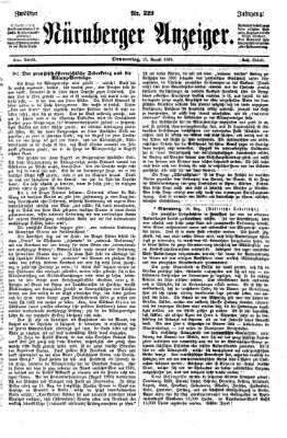 Nürnberger Anzeiger Donnerstag 19. August 1869