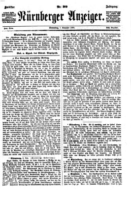 Nürnberger Anzeiger Sonntag 7. November 1869