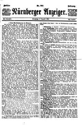 Nürnberger Anzeiger Sonntag 12. Dezember 1869