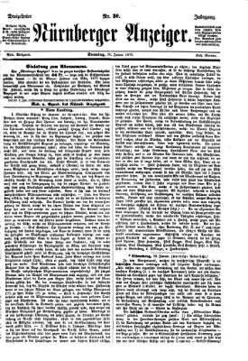 Nürnberger Anzeiger Sonntag 30. Januar 1870