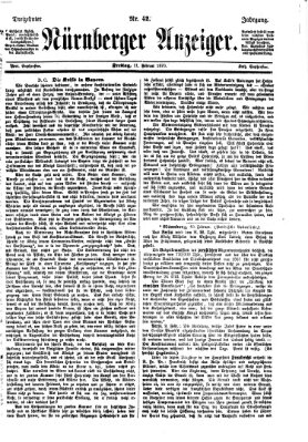 Nürnberger Anzeiger Freitag 11. Februar 1870