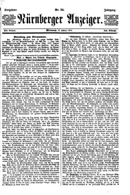 Nürnberger Anzeiger Mittwoch 23. Februar 1870