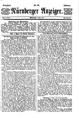 Nürnberger Anzeiger Mittwoch 9. März 1870