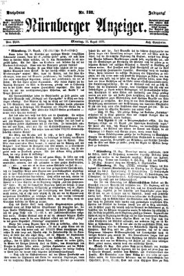 Nürnberger Anzeiger Montag 22. August 1870