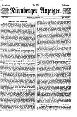 Nürnberger Anzeiger Dienstag 20. September 1870