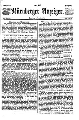 Nürnberger Anzeiger Samstag 5. November 1870
