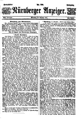 Nürnberger Anzeiger Montag 28. November 1870