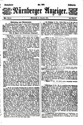 Nürnberger Anzeiger Mittwoch 30. November 1870