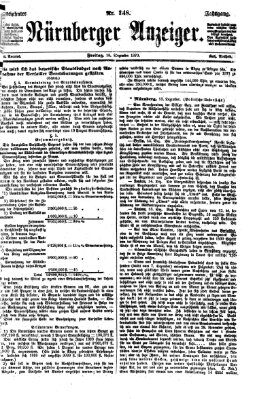 Nürnberger Anzeiger Freitag 16. Dezember 1870