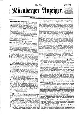 Nürnberger Anzeiger Freitag 30. Dezember 1870