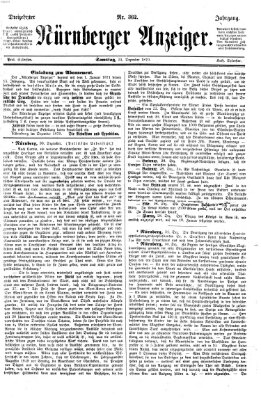 Nürnberger Anzeiger Samstag 31. Dezember 1870