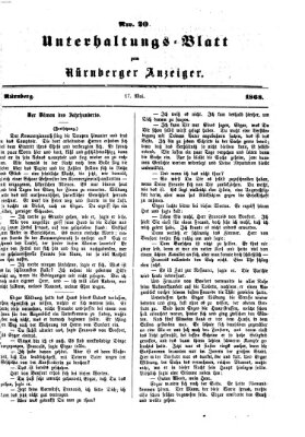 Nürnberger Anzeiger Sonntag 17. Mai 1868