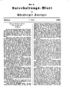 Nürnberger Anzeiger Sonntag 31. Januar 1869