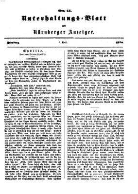 Nürnberger Anzeiger Sonntag 3. April 1870
