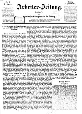 Allgemeine deutsche Arbeiter-Zeitung Sonntag 4. Januar 1863