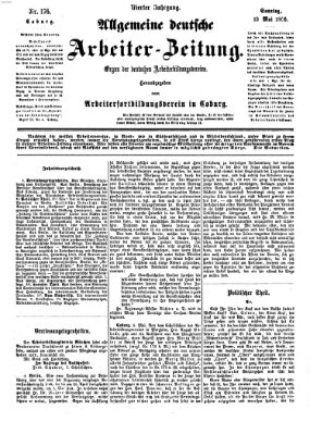 Allgemeine deutsche Arbeiter-Zeitung Sonntag 13. Mai 1866