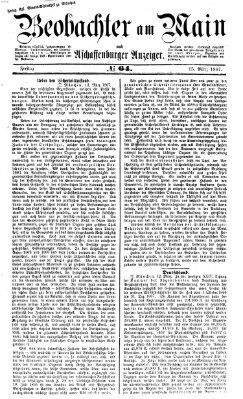 Beobachter am Main und Aschaffenburger Anzeiger Freitag 15. März 1867