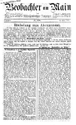 Beobachter am Main und Aschaffenburger Anzeiger Freitag 22. März 1867