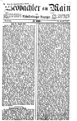 Beobachter am Main und Aschaffenburger Anzeiger Sonntag 22. August 1897