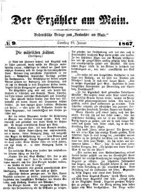Der Erzähler am Main (Beobachter am Main und Aschaffenburger Anzeiger) Samstag 19. Januar 1867