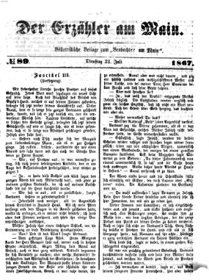 Der Erzähler am Main (Beobachter am Main und Aschaffenburger Anzeiger) Dienstag 23. Juli 1867