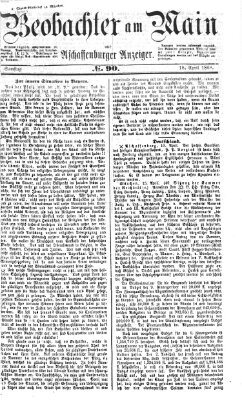 Beobachter am Main und Aschaffenburger Anzeiger Samstag 18. April 1868