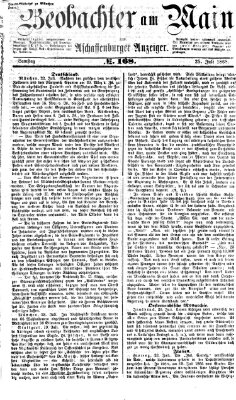 Beobachter am Main und Aschaffenburger Anzeiger Samstag 25. Juli 1868