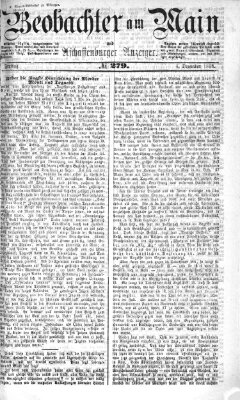 Beobachter am Main und Aschaffenburger Anzeiger Samstag 5. Dezember 1868