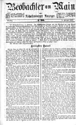 Beobachter am Main und Aschaffenburger Anzeiger Dienstag 2. Februar 1869
