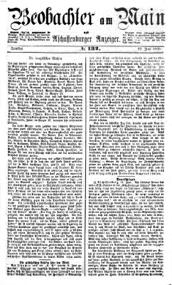 Beobachter am Main und Aschaffenburger Anzeiger Samstag 12. Juni 1869