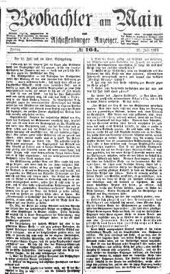 Beobachter am Main und Aschaffenburger Anzeiger Freitag 23. Juli 1869