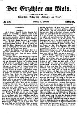 Der Erzähler am Main (Beobachter am Main und Aschaffenburger Anzeiger) Dienstag 9. Februar 1869