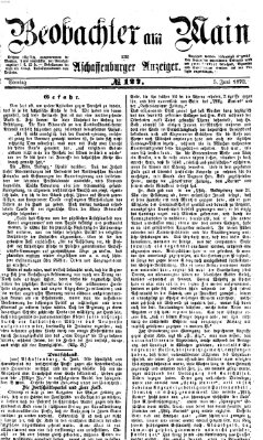 Beobachter am Main und Aschaffenburger Anzeiger Sonntag 5. Juni 1870