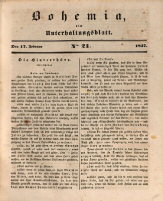 Bohemia Freitag 17. Februar 1837