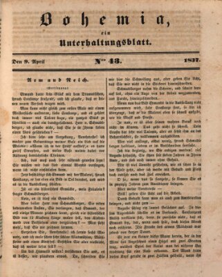 Bohemia Sonntag 9. April 1837