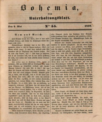 Bohemia Sonntag 7. Mai 1837