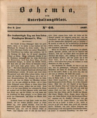Bohemia Freitag 2. Juni 1837