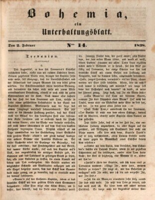 Bohemia Freitag 2. Februar 1838
