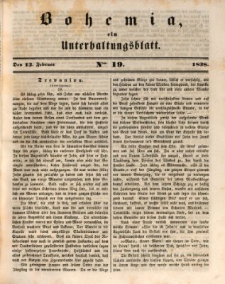 Bohemia Dienstag 13. Februar 1838